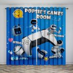 Multifilmiplokid kuubikum&auml;ng M&auml;ngupuldi l&uuml;liti akende kardinad rulood elutuppa magamistuba vannitoa k&ouml;&ouml;ki uks kodukaunistus W65X60H(cm)X2Pcs&Grommet Top black