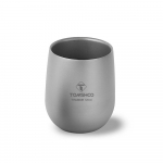 TOMSHOO isoleeritud kahe seinaga joogitops Camping Titanium Water Cup matkamiseks 120ml