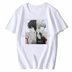 Death Note'i suvised unisex naiste T-s&auml;rgid L&uuml;hikeste varrukatega Moodsad Puuvillane T-s&auml;rk Hip Hop T-s&auml;rgid Animetopsid Suured t&auml;navar&otilde;ivad L