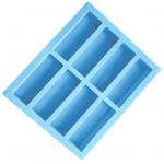 Mugav mittekleepuv Hea sitkus Rebenemiskindel 8 &otilde;&otilde;nsusega ristk&uuml;likukujuline silikoon K&auml;sitsi valmistatud seebivorm K&ouml;&ouml;git&ouml;&ouml;riistad Koogivorm lilla