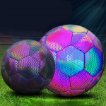 Jalgpallipalli holograafiline helendav jalgpalli kergtreening m&auml;ngijatele Size 4