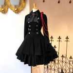Renessansiaegne naiste vintage vibu volangidega kleit gooti stiilis naiste lolita kleidid elegantsed pikkade varrukatega tee&otilde;htu Cosplay hommikumantlid XXXXXL must