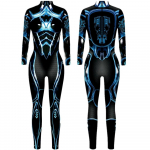 Punk Gothic Jumpsuit Catsuit Sexy Women Cosplay Kost&uuml;&uuml;mid Halloween Bodysuit XL