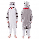Kigurumi Animal Cosplay kapuutsiga kombinesoon pidžaama meeste naiste pikkade varrukatega talvine soe Rompe magamisriided Panda Lion, leopard, elevant, sebra, tiiger cosplay M