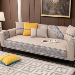 P&otilde;hjamaade &scaron;enill 2-/3-kohaline diivanikate, libisemisvastane lapiline nurgadiivan tugitool, libisev kate diivan, padi, m&ouml;&ouml;blikaitse, 4 istmega 110x240cm 1pc khaki