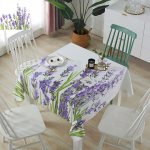 Lilla lilleline lavendel valge veekindel laudlina pulmalaua sisekujundus Lauajooks K&ouml;&ouml;gi s&ouml;&ouml;gilaua kate 4pcs 33x48 Table mat