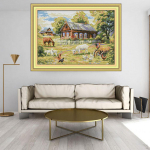 piste M&auml;rgitud, Tikkimiskomplekt Maastik Tikkimine , 58 *43 cm