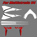 For DUCATI Multistrada V4 v4 Motorcycle stickers are suitabledecorative stickers front body sideways stickers from punane