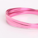 3 meetrit/partii 5mmX1mm lame alumiiniumtraat meisterdamise ehete leidmiseks k&auml;sit&ouml;&ouml;ks niit fuksia