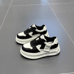 Platvorm Paks P&otilde;hjaga Kingad Punased Vabaajajalatsid Naiste Korea Stiilis Valged Kingad Lift Wild Uued 40 valge