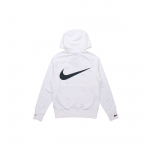 Nike Sportswear Swoosh Fliisvoodriga Treeningtuulejope Meeste &Uuml;ler&otilde;ivad Valge DA0083-100 XL