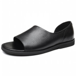 Summer Trend Personality Vietnami sussid Meeste v&auml;litingimustes nahast rannajalatsid Meeste nahast sandaalid 38 must