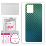 apgo Protective Skin Sticker for the back compatible with Motorola Moto G72 Dual Sim, Wrap Film, Foil, Vinyl - Pattern Carbon Chameleon CAKA1