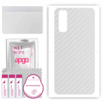 apgo Protective Skin Sticker for the back compatible with Vivo Y50t, Wrap Film, Foil, Vinyl - Pattern Transparent Carbon