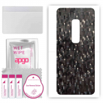 apgo Protective Skin Sticker for the back compatible with vivo V17 Pro, Wrap Film, Foil, Vinyl - Pattern Carbon Black Pixel