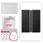 apgo Protective Skin Sticker for the back compatible with Honor V Purse, Wrap Film, Foil, Vinyl - Pattern Black Honeycomb
