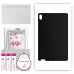 apgo Protective Skin Sticker for the back compatible with Lenovo Pad Plus, Wrap Film, Foil, Vinyl - Pattern Carbon Black