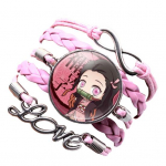 Unisex k&auml;ev&otilde;ru Demon Slayer mitmekihilised ehted Multikas punutud k&auml;ev&otilde;ru f&auml;nnidele sinine/valge