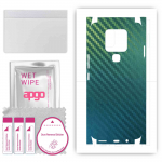 apgo Protective Skin Sticker for the back+sides compatible with Tecno Camon 16, Full Wrap Film, Foil, Vinyl - Pattern Carbon Chameleon CAKA1