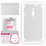 apgo Protective Skin Sticker for the back+sides compatible with Xiaomi Mi 9T Pro, Full Wrap Film, Foil, Vinyl - Pattern Transparent Carbon