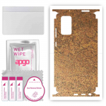 apgo Protective Skin Sticker for the back+sides compatible with Samsung Galaxy Note 20, Full Wrap Film, Foil, Vinyl - Pattern Rusty Copper