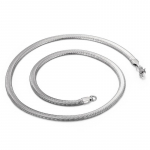 4 mm rock and roll hip-hop stiilis lame ussiluu titaanist terasest meeste kaelakee 3 mm 4m60cm