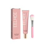 EELHOE Face Liquid Foundation Cream Full Coverage Concealer Lightweight Easy to Wear Makeup Foundation Cosmetics for Women 35g+brush