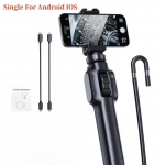 1080P HD autoinspektsiooni t&ouml;&ouml;stuslik C-t&uuml;&uuml;pi endoskoop 360&deg; kahesuunaline p&ouml;&ouml;rlev liigend IP64 veekindel kaamera 8 LED-iga IOS Android Universal 1M Single For 2in1