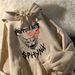 2022. aasta Unisex kapuutsid Punk Cat tr&uuml;kitud pikkade varrukatega T&auml;navar&otilde;ivad Pusa ja topid Hip Hop Pulloverid Topid Avarad pikkade varrukatega s&uuml;gisriided S
