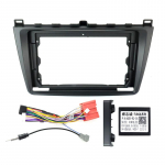 9-tolline autoraadio mudelile MAZDA 6 2008-2012 Fascia Panel Dash Kit Paigaldage esikonsooli esipaneeli adapteri plaat trimmiraami kaabel Canbus Frame Cable Canbus