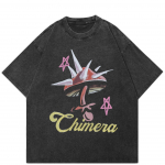 T&auml;navar&otilde;ivad Mushroom Nail Graphic T-s&auml;rk Puuvillane Pestud Must Ts&auml;rk Unisex Tops T-s&auml;rk Suvine l&uuml;hikeste varrukatega T-s&auml;rk S must