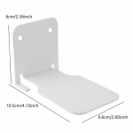 N&auml;htamatu ujuv raamaturiiul Ujuv raamatute korraldaja sein siseruumides hoiustamise tarvikud, mis sobivad rasketele metallist raamaturiiulitele One Size valge