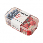 Reguleeritava &otilde;huavaga eemaldatava korviga k&uuml;lmiku hoiukonteinerid puu- ja k&ouml;&ouml;giviljade jaoks BPA-vaba kr&otilde;psukarp