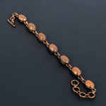P&auml;ikesekivi Kivist K&auml;sit&ouml;&ouml; Vaskgalvaanilise Tehnoloogiaga Ehted H&auml;mmastav K&auml;ev&otilde;ru 8 Inches With Adjustable oranž