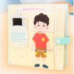 Montessori tegevusraamat Inimese keha anatoomia raamat v&auml;ikelastele Eelkool Eelkool &Otilde;ppetegevused Autism Sensoorsed m&auml;nguasjad