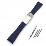 Kellarihm 20mm Kummist Kellarihm Rolex GMT Daytona Submariner jaoks Silikoon Veekindel Kaardus Otsaga Asendus Spordi Kellarihm Metallist Pannal 20mm