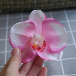 8,5 cm Orhidee juukseklamber naisele Kunstlilled juuksen&otilde;elad Armsad pulmapeo juukseaksessuaarid Kingitused