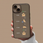 Armas multifilm Capybara telefoni&uuml;mbris iPhone'ile 12 13 11 14 15 Pro Max X XS MAX XR 7 8Plus SE2 Funny Animal Couple Pehme kaanega Fundas For iPhone 13Pro Max esile t&otilde;stmine v&auml;rv