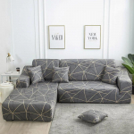 Lilleline diivanikate elutuppa, elastne, veniv sektsioondiivani kate, diivanir&auml;tiku katted, L-kujuline, vajab ostmist 2 tk 145-185cm