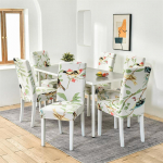 1/2/4/6 t&uuml;kki Tr&uuml;kitud toolikate Pestavad suured elastsed k&ouml;&ouml;gitoolikatted Stretch istmekatted s&ouml;&ouml;gitoa kodukaunistamiseks 4Pieces