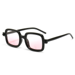 Moodsad p&auml;ikeseprillid, ruudukujulised p&auml;ikeseprillid, polariseerimata moodne aksessuaar must