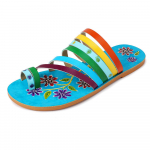 Peep Toe Flat Sandaalid Retro k&auml;sitsi valmistatud ehtsast nahast pehme tallaga mugavad hingavad naiste kingad 36