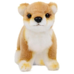 Hansa M&auml;nguasi 7446 Beebi Shiba Inu Palus 17cm.L, segatud v&auml;rvid, 11cm, Korea beebitooted white