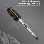 Kolm-&uuml;hes juuksekoolutaja sirgendaja P&otilde;lemisvastane lokirullihari keraamiline ioonne juuksehari, soojendusega &uuml;mmargune hari elektriline lokirull AU