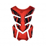 Fishbone Oil Gas Sticker Protector K&uuml;tusepaagi mootorratta universaalne kleebis punane