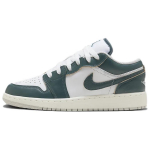 Air Jordan 1 Low SE GS Oks&uuml;deeritud Roheline Laste tossud Valge Seil FQ8041-300 36