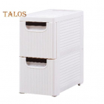 N&auml;htamatute ratastega sahtel-hoiukapp, virnastatav, suure mahutavusega, h&otilde;lpsasti v&auml;ljat&otilde;mmatav veerev korraldajak&auml;ru Dual Layer