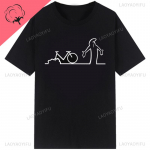 La Linea The Line Osvaldo Cavandoli TV Unisex Unisex Stiil Streetwear T-s&auml;rk Mood Puuvillane T-s&auml;rk &Uuml;mara kaelusega Vabaaja Suvine T-s&auml;rk Unisex L