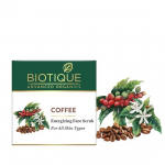 Biotique Kohvi energiat andev n&auml;okoorija k&otilde;ikidele nahat&uuml;&uuml;pidele, 50 g | S&uuml;gav koorimine, eemaldab Mustpead