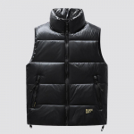 Sulevest Meeste S&uuml;gis ja Talv Uus Must Kuld Sulejakk Soe Pardisulejakk Moodne Top Vest Vest M